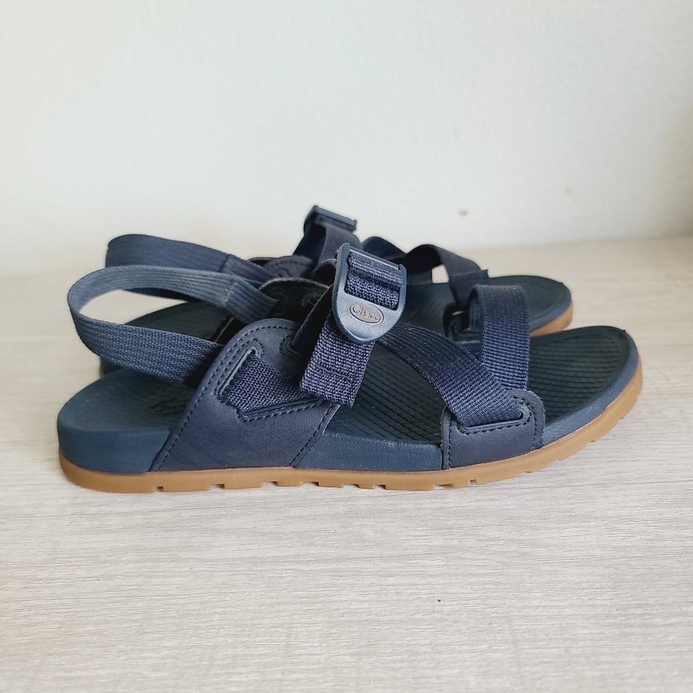 Chaco Womans Lowdown Dark Blue Sandals Size 6 - Picture 3 of 7